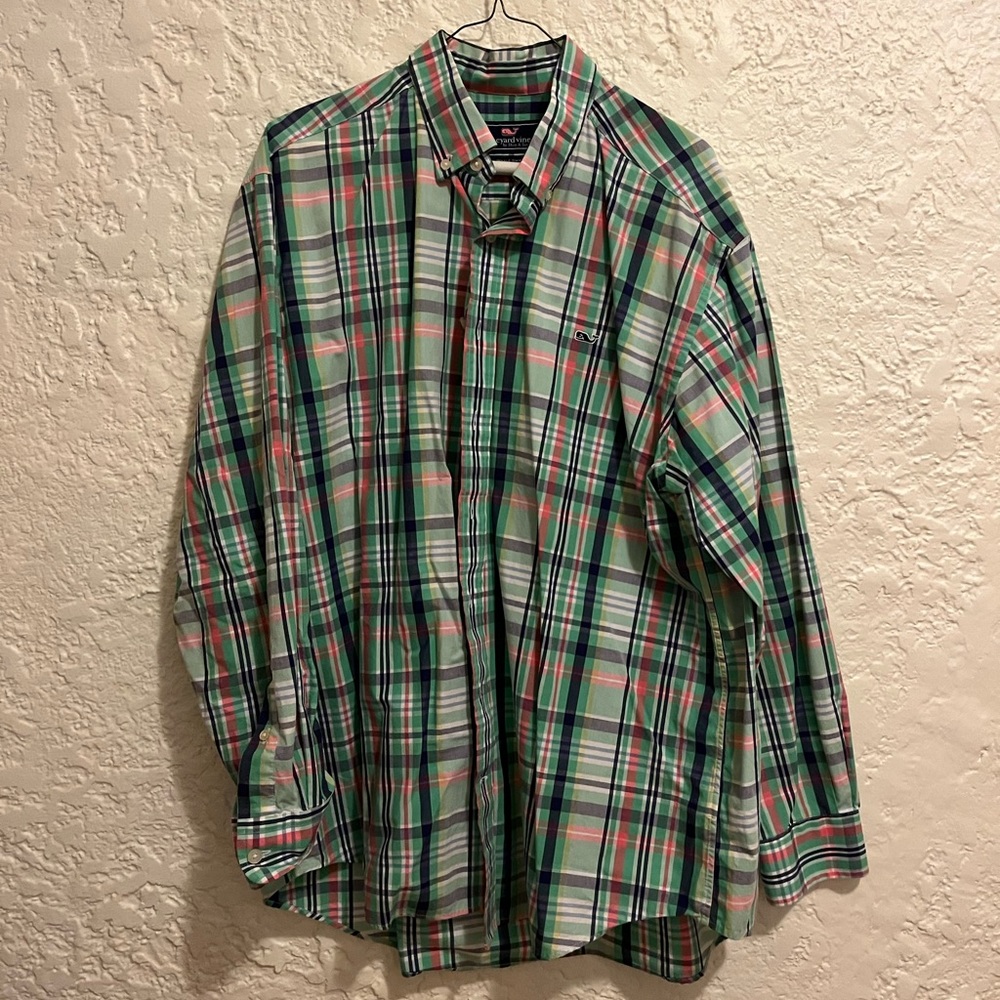 Men’s Vineyard Vines Cotton Twill Plaid Shirt